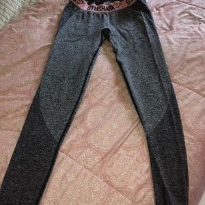 Gymshark Flex Leggings - gray/pink